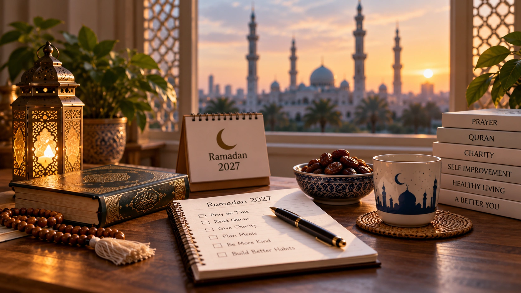 Preparing for Ramadan 2027 with prayer, planning, charity and healthy routines